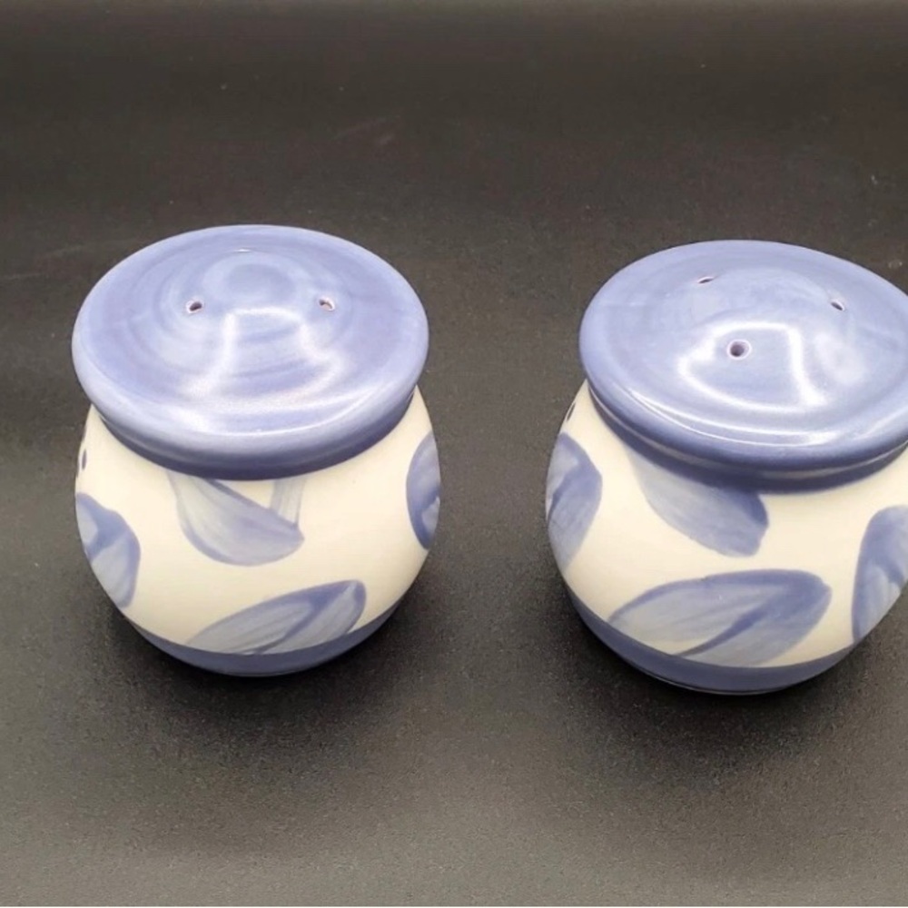 Pfaltzgraff Blue and White Ceramic Shakers